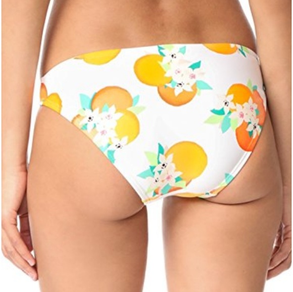 Kate Spade bikini orange white floral NWT XS - Picture 7 of 8